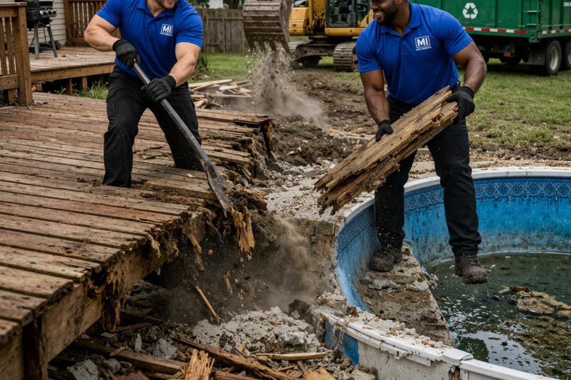DECK POOL REMOVAL